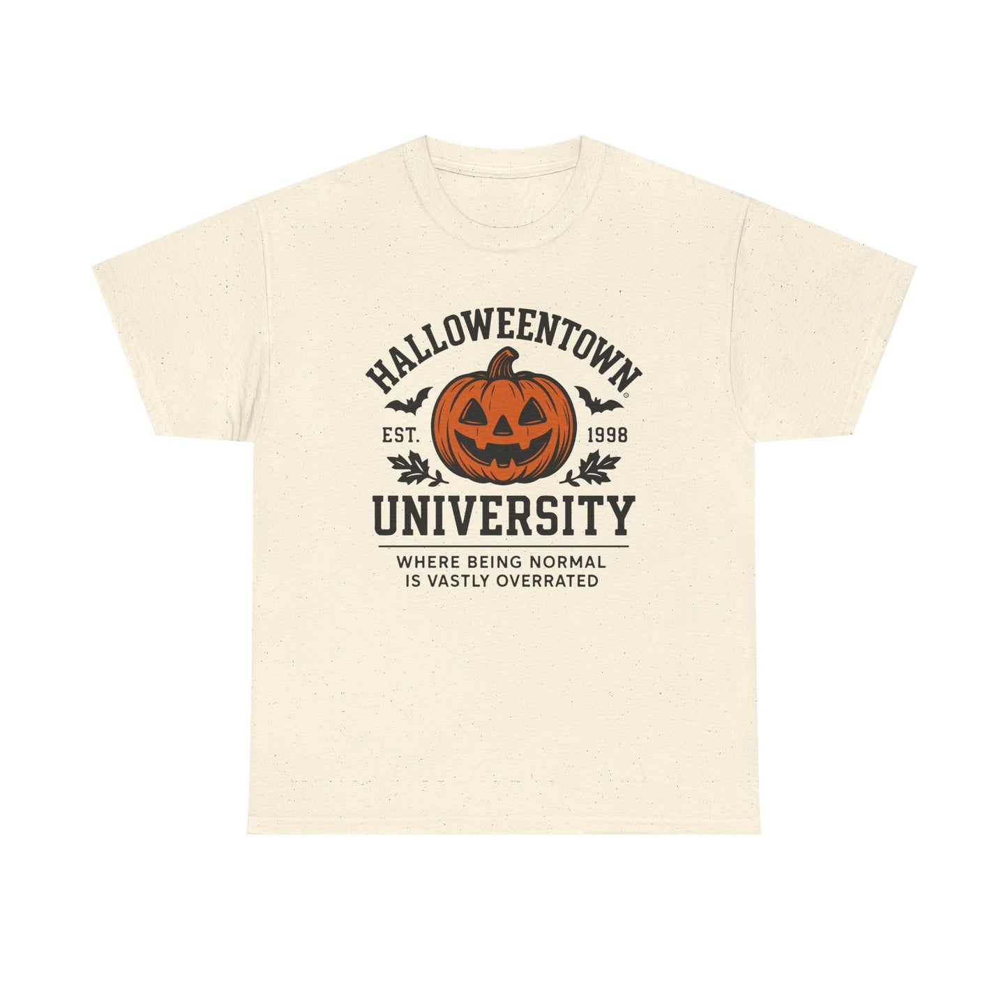 Scary Halloween Town University Unisex Tee | Funny Spooky College Shirt | Vintage Halloween Graphic T-Shirt