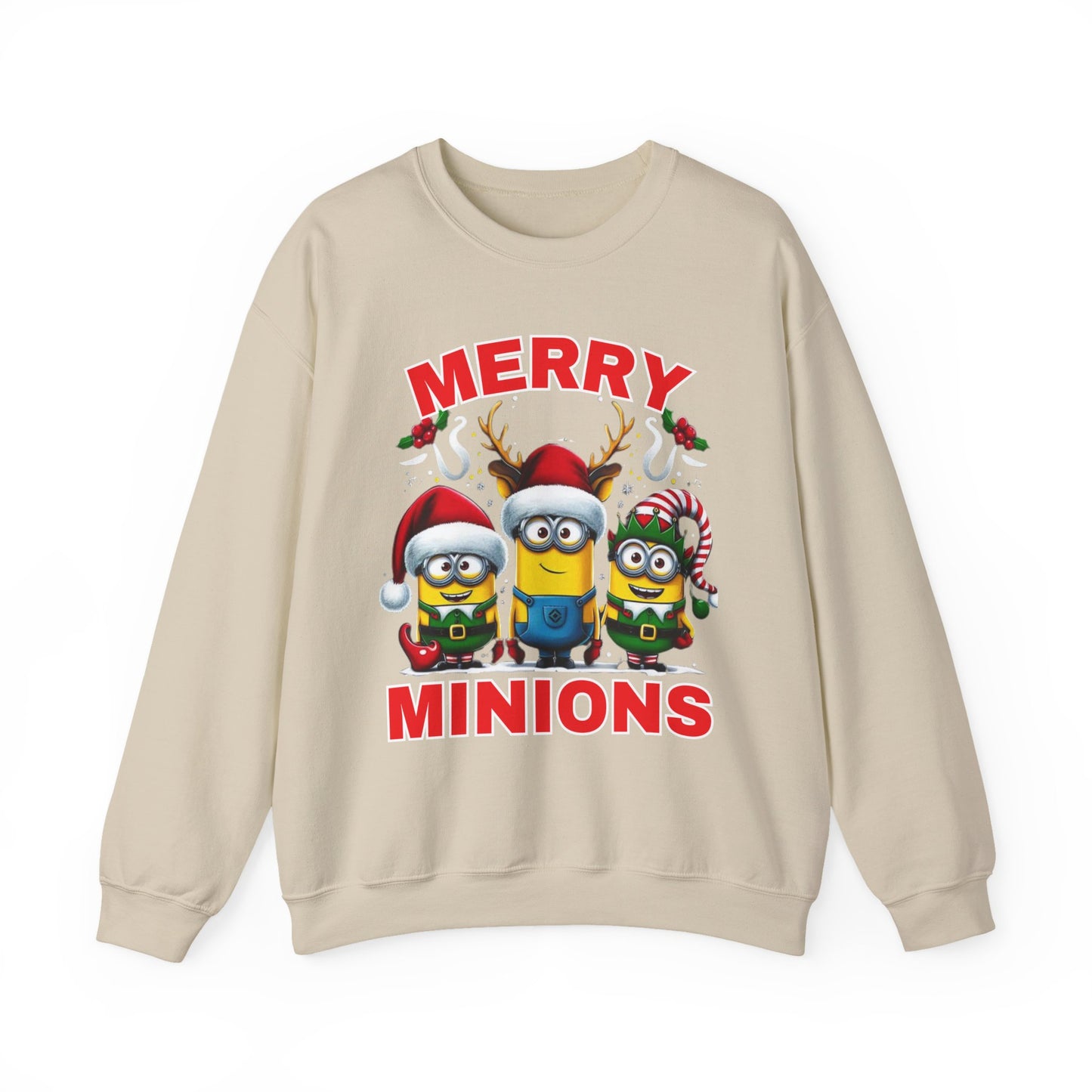 Christmas Minion Holiday Minions Sweatshirt | Cute Xmas Graphic Family Matching