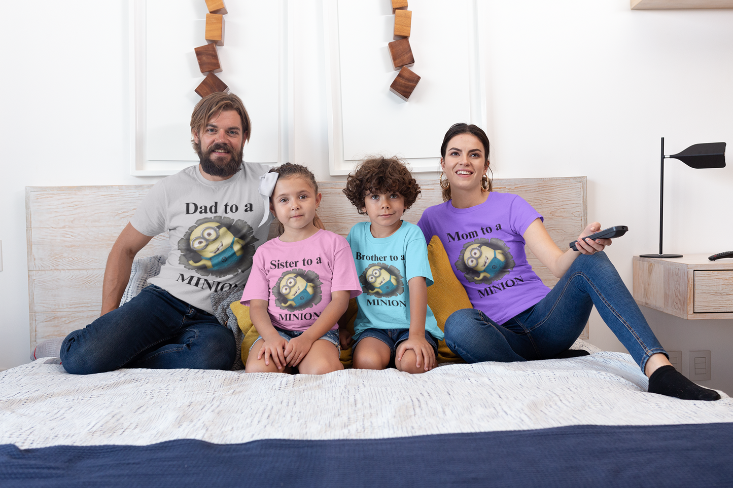 Personalized Minion Birthday Family T-Shirts ๐จโ๐ฉโ๐งโ๐ฆ | Custom Name Minion Party Shirts | Matching Family Birthday Outfits ๐