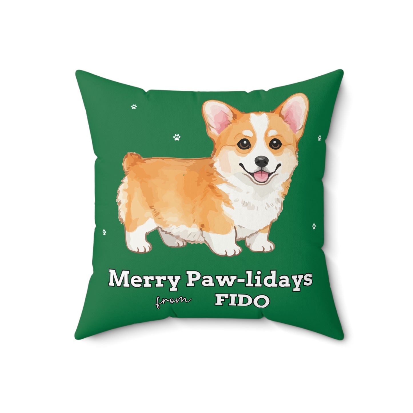 Custom Dog Photo Throw Pillow 🐾 Personalized Pet Portrait Cushion | Unique Dog Lover Gift | Custom Pet Photo Pillow Home Decor Square Poly Canvas Square Pillow