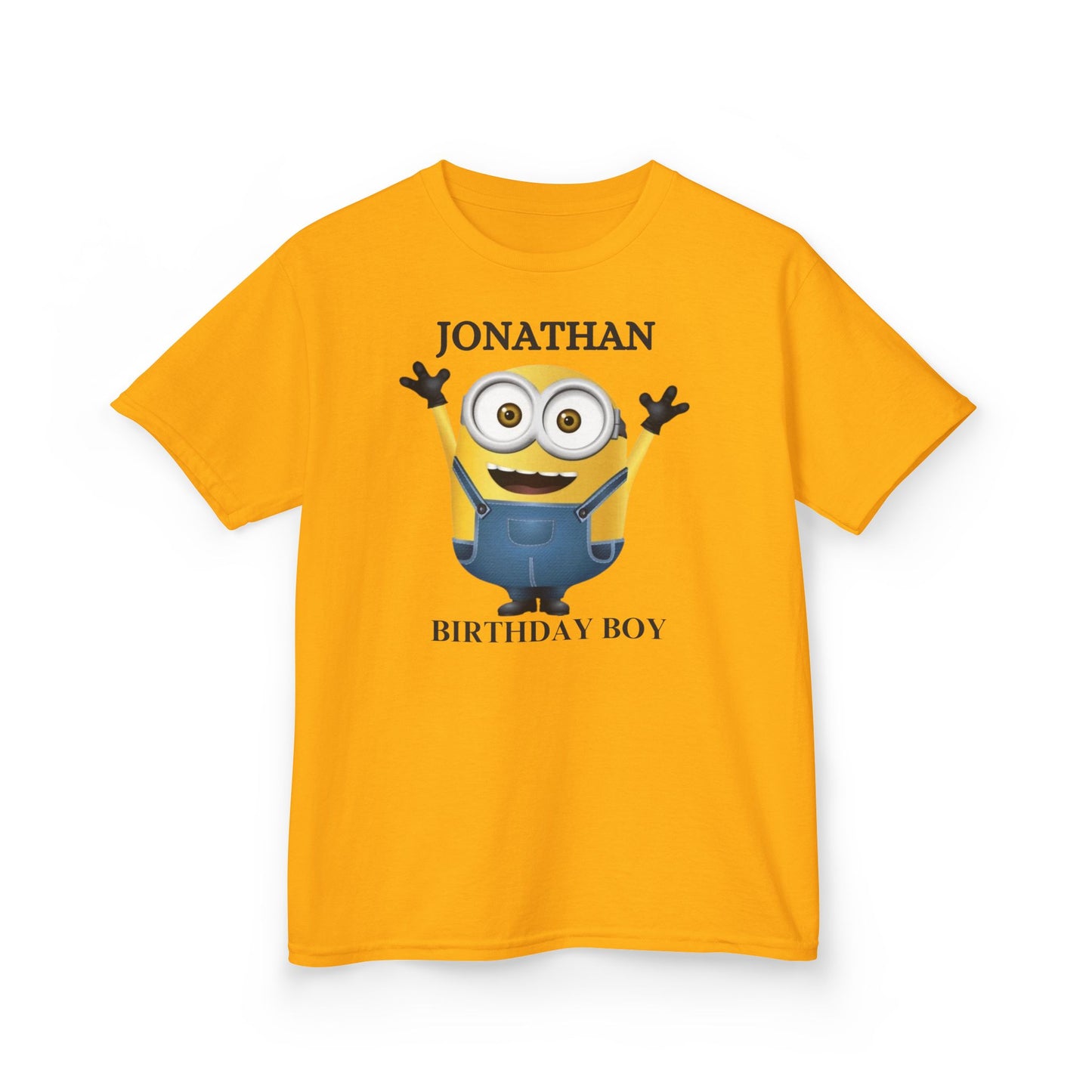 Personalized Minion Birthday T-Shirt, Minion Kids Custom Name T-Shirt, Party Tee, Kids T-Shirt Custom Minion Birthday Tee