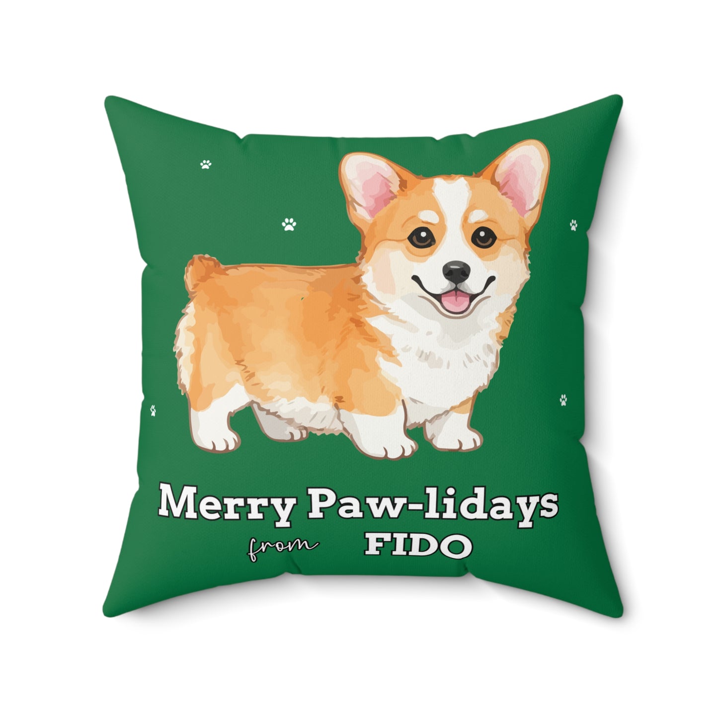 Custom Dog Photo Throw Pillow 🐾 Personalized Pet Portrait Cushion | Unique Dog Lover Gift | Custom Pet Photo Pillow Home Decor Square Poly Canvas Square Pillow