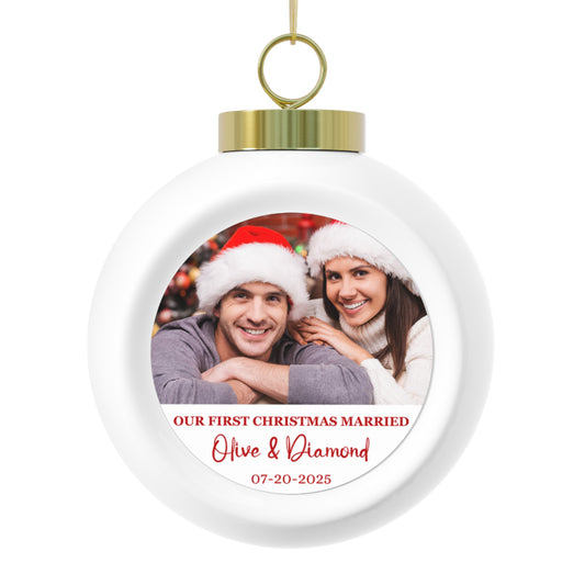 Custom Picture Christmas Ornament Ball, Christmas Tree Ornament Decor with Picture