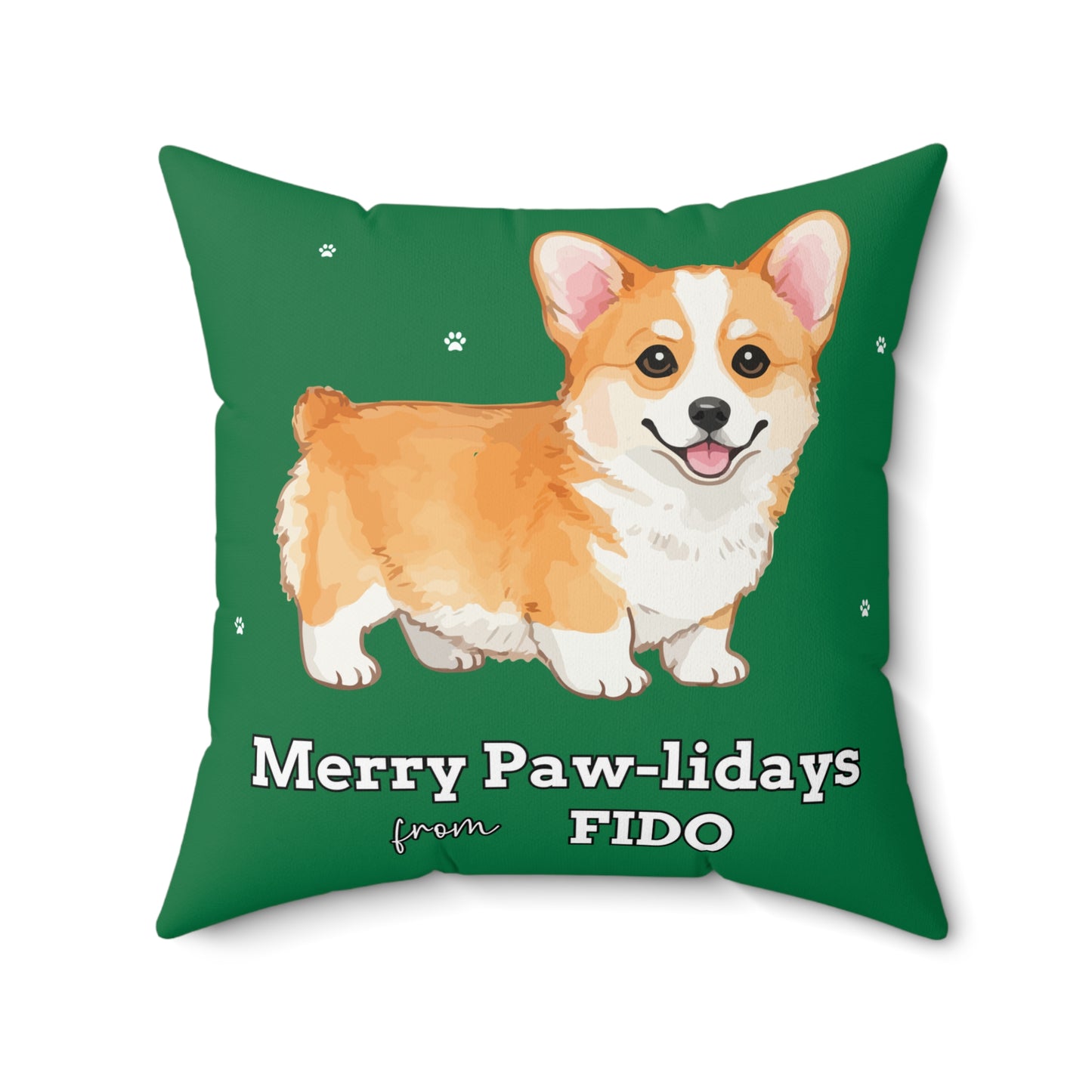 Custom Dog Photo Throw Pillow 🐾 Personalized Pet Portrait Cushion | Unique Dog Lover Gift | Custom Pet Photo Pillow Home Decor Square Poly Canvas Square Pillow