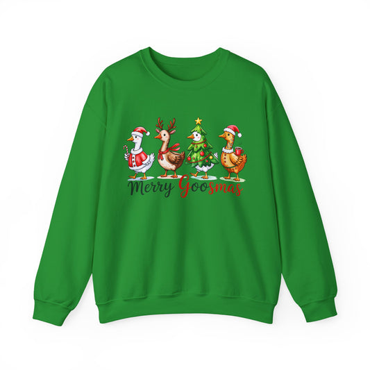 Christmas Merry Goosmas Goose Sweatshirt, Holiday Merry Goose Christmas Shirt