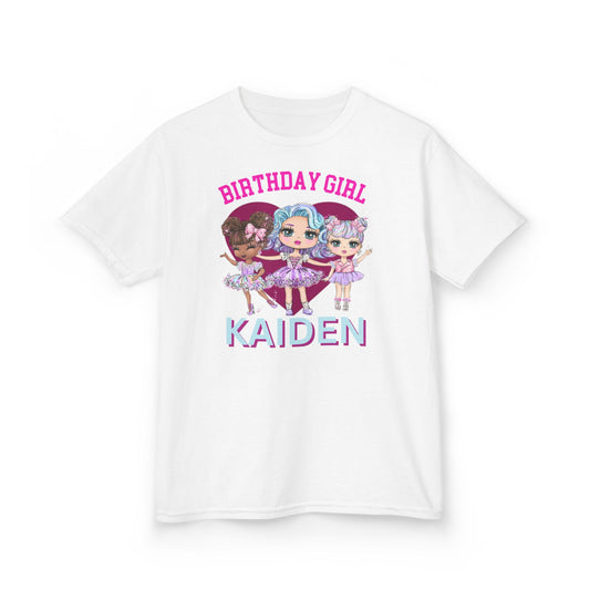 Personalized Doll Birthday T-Shirt for kids, Custom Name Lol Doll Kids, Kids Tee Personalized Doll Birthday T-Shirt