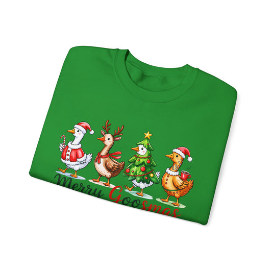 Christmas Merry Goosmas Goose Sweatshirt, Holiday Merry Goose Christmas Shirt