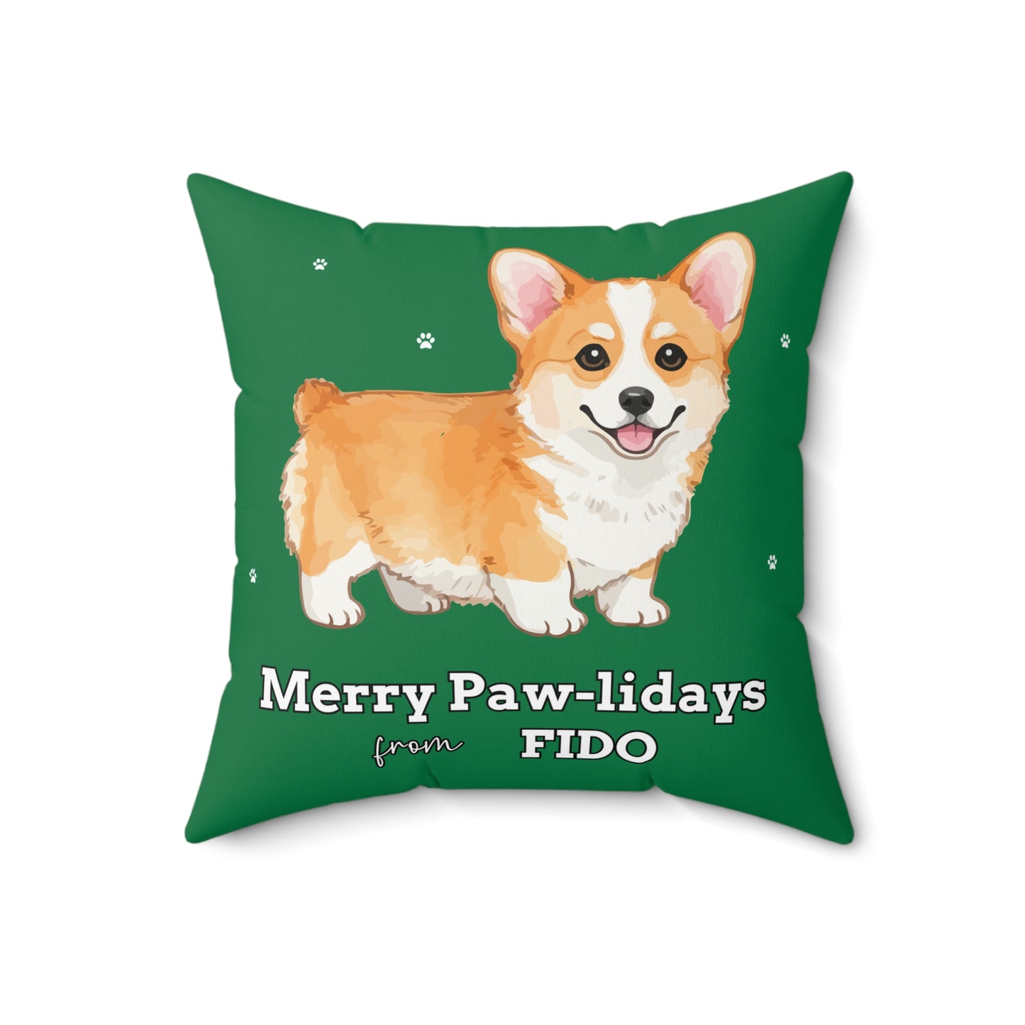 Custom Dog Photo Throw Pillow 🐾 Personalized Pet Portrait Cushion | Unique Dog Lover Gift | Custom Pet Photo Pillow Home Decor Square Poly Canvas Square Pillow