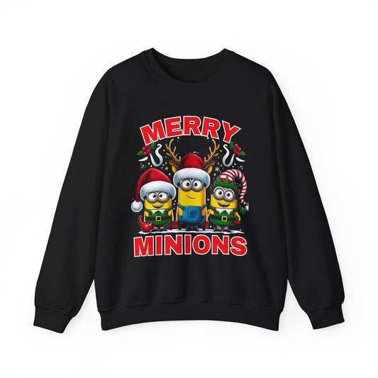 Christmas Minion Holiday Minions Sweatshirt | Cute Xmas Graphic Family Matching