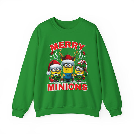 Christmas Minion Holiday Minions Sweatshirt | Cute Xmas Graphic Family Matching
