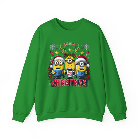 Christmas Minion Holiday Minions Sweatshirt | Cute Xmas Graphic Family Matching