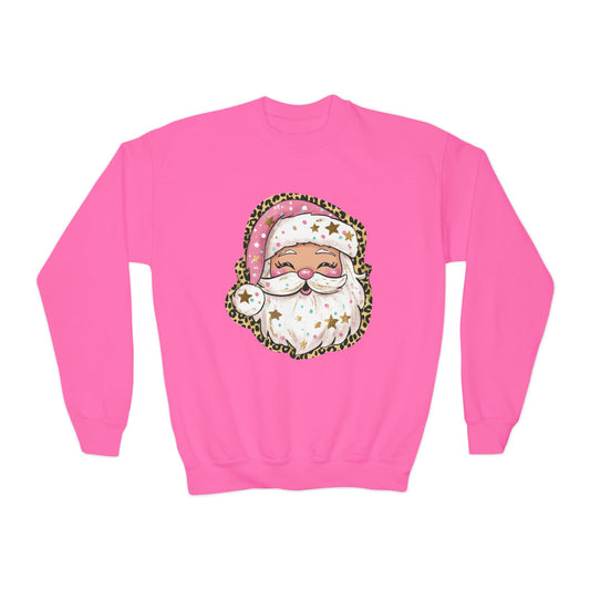 Cute Christmas Santa Sweatshirt | Cozy Holiday Pullover for Kids | Santa Claus Sweater | Festive Xmas Unisex Youth Sweatshirt